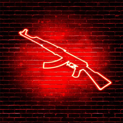 AK 47 Neon Sign