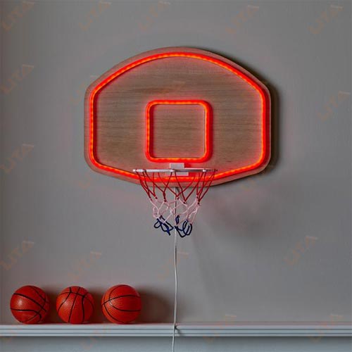Neon Basketball Hoop