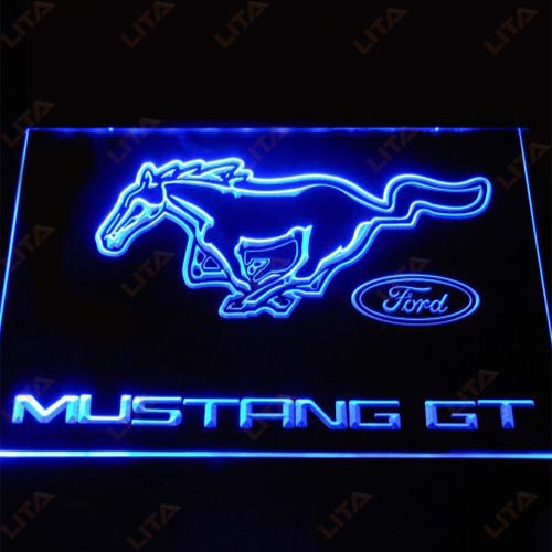 Ford Mustang GT LED Neon Sign