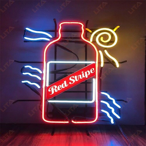 Red Stripe Neon Sign