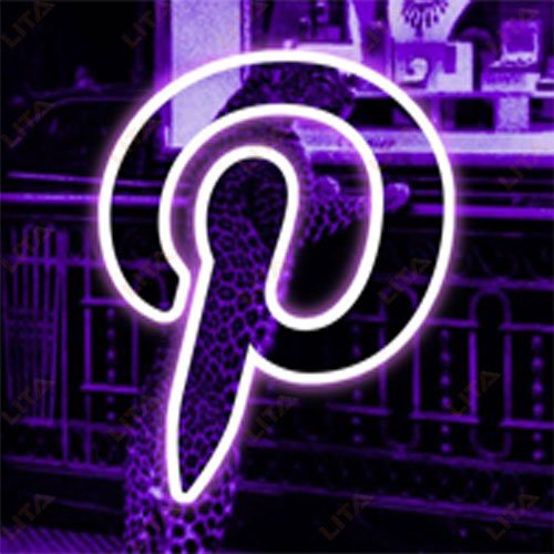 Pinterest Logo Neon Sign