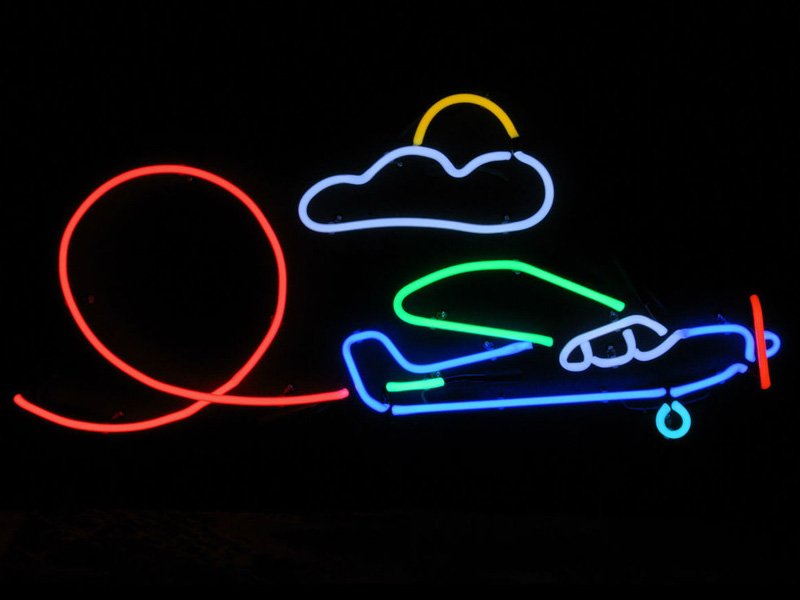 Airplane-Neon-Sign