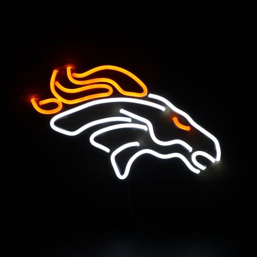 Broncos neon sign