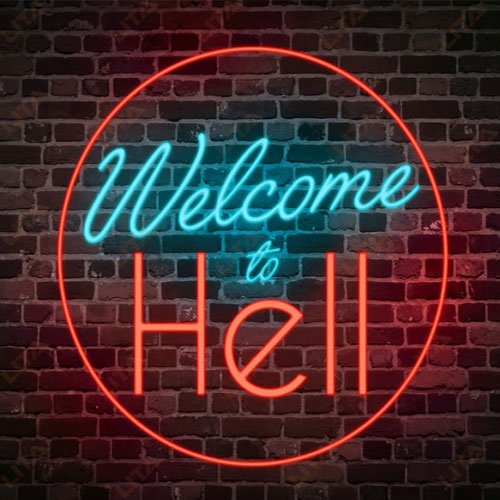 Welcome To Hell Neon Sign