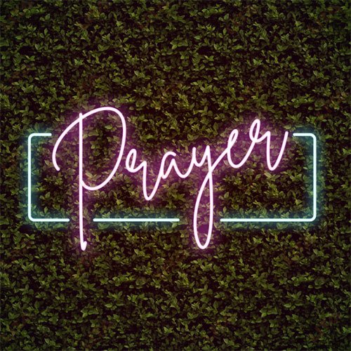 Prayer Neon Sign