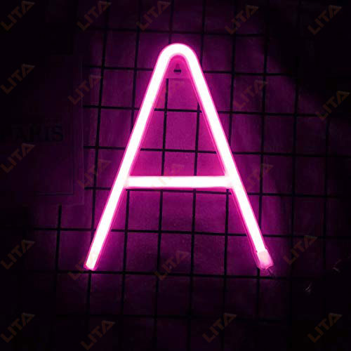 Letter A Neon Sign