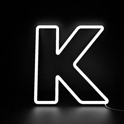 Letter-K-Neon-Sign