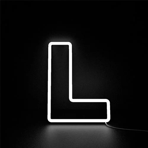 Letter-L-Neon-Sign