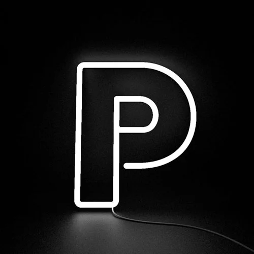 Letter-P-Neon-Sign